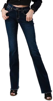 Grace in La Frayed Hem Jean