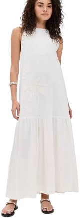Dress to Dress with Embroidered Appliques