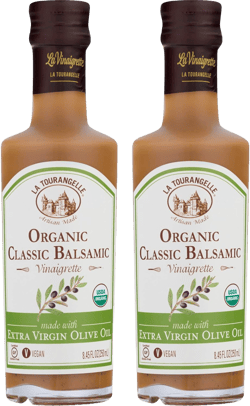 La Tourangelle, Organic Classic Balsamic Vinaigrette, 8.45 Ounce, 2-Bottle Pack, Salad Dressing and Marinade, Made with Organic Extra Virgin Olive Oil, Gluten-Free, Low Sodium, 2 Count (Packaging may Vary) Classic Balsamic 2 Bottles