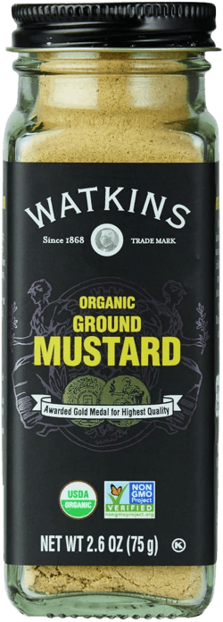 Watkins Gourmet Organic Spice Jar, Ground Mustard, 2.6 oz