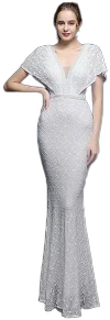 Sequin Mermaid Trumpet Floor Length Quinceanera Dress