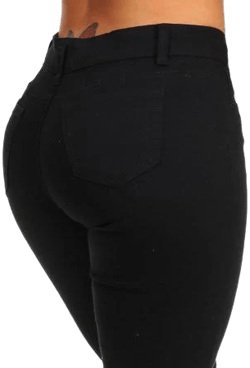 Butt Lift Classic 1-Button Mid Rise Skinny Jeans