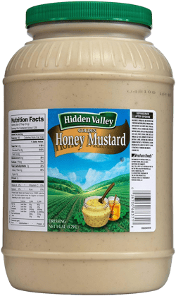 Hidden Valley Golden Honey Mustard Dressing, 1 Gallon -- 4 Per Case