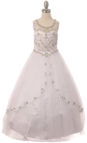 Cinderella Couture USA AS8005 Satin Tulle Mini Quince 2 / White