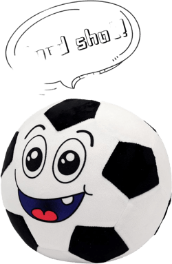 Talking Stuffed Soccer Ball Plush 8.6" Interactive Musical and Sound Ball Toy for Kids Toddlers 1 2 3+ Year Old Boy White