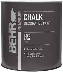 BEHR PREMIUM 1 qt. Aged Gray Interior Chalk Decorative Paint