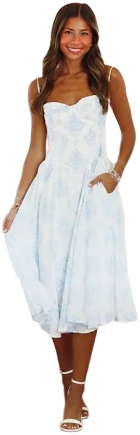 Floral Chick Midi Dress