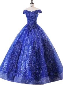 A-Line Sequin Ball Gown Quinceanera Dress