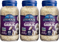 Litehouse Freeze Dried Garlic - Garlic, Substitute for Fresh Garlic & Minced Garlic, Jar Equal to 45 Garlic Cloves, Garlic Flakes, Garlic Freeze Dried, Non-GMO, Gluten-Free - 1.58 Ounce, 3-Pack