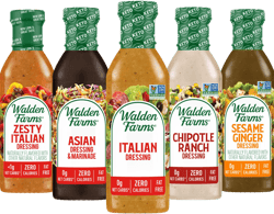 Walden Farms Variety Pack Dressings, 12 oz Bottle, Fresh and Delicious Salad Topping, Sugar Free 0g Net Carbs Condiment, Zesty Italian, Italian Dressing, Asian, Chipotle Ranch, and Sesame Ginger