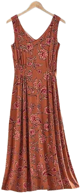Winding Florals Maxi Dress