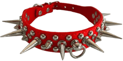 Spiked Studded Leather Dog Collar