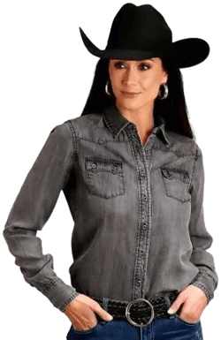 Stetson Women's Boyfriend Western Shirt