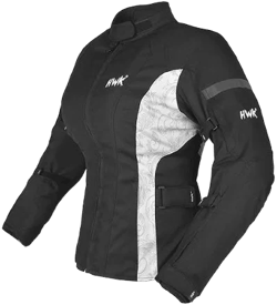 HWK Women's CE Armor Water Resistant Motorcycle Jacket