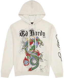 Ed Hardy Dragon Tattoo Pullover Hoodie