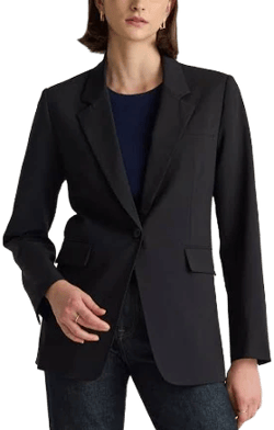 Quince Women's Italian Wool Long Blazer