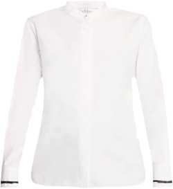 Max Mara Otranto Cotton-blend Poplin Shirt