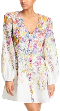 AQUA Women's Floral Mini Dress