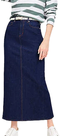 Women's Loft Denim Maxi Skirt