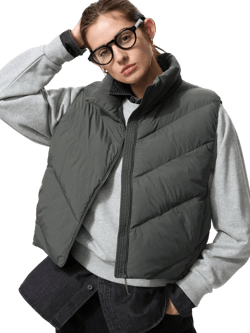 Women's UNIQLO US PUFFTECH Cropped Vest