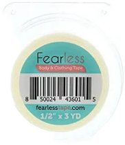 Fearless Tape Women's Double Sided Transparent Clear Color Tape