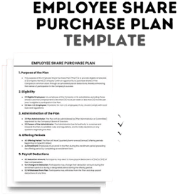 Employee Share Purchase Plan Template