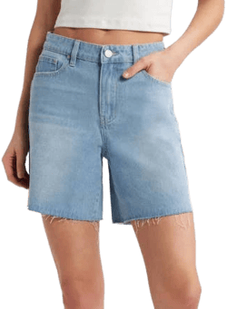 PTCL Women's Remi High Waist Cutoff Denim Shorts