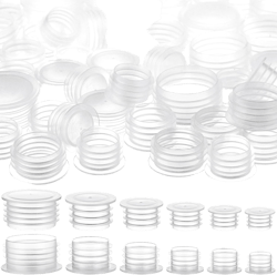 120 Pieces Salt and Pepper Shaker Stoppers 1/2 Inch, 9/16 Inch, 5/8 Inch, 11/16 Inch, 7/8 Inch and 7/16 Inch Plastic Salt Shaker Plug Replacement Salt and Pepper Shaker Stoppers for Pots Bottles Pipes