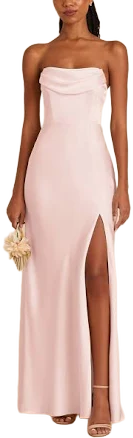Birdy Grey Mia Convertible Matte Satin Bridesmaid Dress