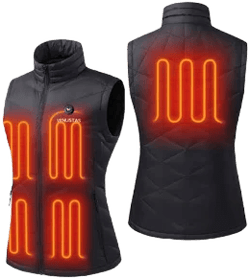 Venustas Women's Lightweight Heated Down Vest with Battery Pack 90% Duck Down Electric Heated Vest for Winter Outdoor Hiking Skiing Camping