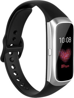 Lijinlan Bands Compatible with Samsung Galaxy Fit SM-R370, Soft Silicone Sport Fitness Strap for Galaxy Fit Smartwatch, Replacement Wristband Accessories for Men Women 1P-Black