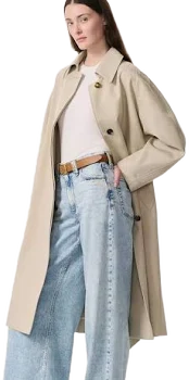 rag & bone Henrietta Oversized Italian Cotton Trench Coat