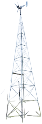 No Guy Wires 40 Foot Wind Turbine Tower