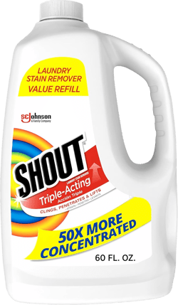 Shout Active Enzyme Laundry Stain Remover Spray for Clothes, Triple-Acting Formula Clings, Penetrates, and Lifts Tough & Everyday Stains - Prewash Refill 60oz (1.7L) 60 Fl Oz (Pack of 1)