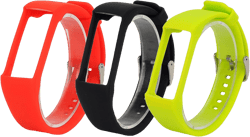 Compatible with POLAR A360 A370 Bands Women Men, Adjustable Soft Silicone Replacement Band Straps Wristbands Bracelet Fit for POLAR A360, POLAR A370 Smartwatch Red Black Green
