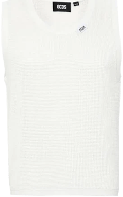 Gcds Men's Waffle-Knit Sleeveless Sweater