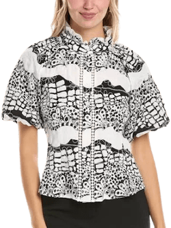 Gracia Women's Print Floral Blouse