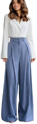ELAGIA-MONTE High Waist Fitted Palazzo Pants