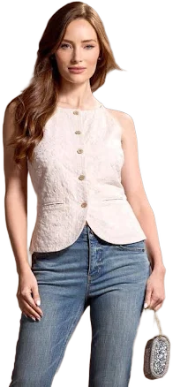 Floral Feels Embroidered Vest