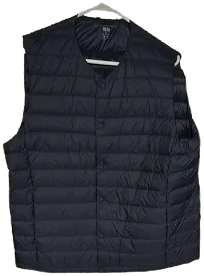 Uniqlo Blue Quilted Sleeveless Vest