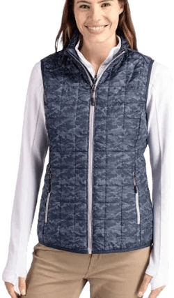 Cutter & Buck Rainier PrimaLoft Womens Eco Insulated Full Zip Puffer Vest