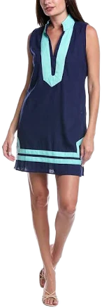 Sail to Sable Women's Linen-Blend Classic Tunic