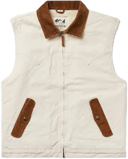 Schaefer Outfitter Zip Canvas Vest with Sherpa Lining