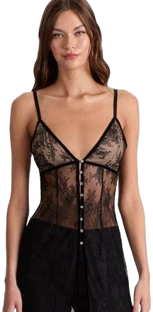 Alice + Olivia Melodie Lace Maxi Top