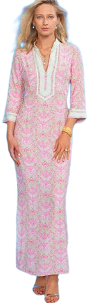 NICOBLU Capri Long Tunic Dress in Shalimar Mint and