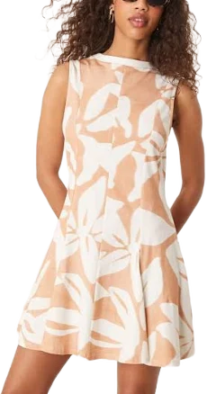 ASOS DESIGN Oversized Floral Print Cotton Midi Sundress