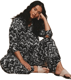 Universal Standard Toni Print High-Low Tunic Top