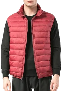 Alpine Swiss Clark Mens Puffer Vest Down Alternative Water Resistant Packable Outerwear Zip Up Pockets Warm Versatile Layer