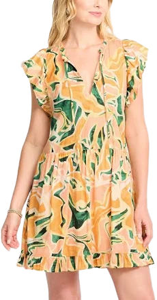 Rails Women's Zinnia Abstract Print Cotton Mini Dress
