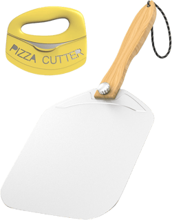 Meykwod Pizza Peel 12 inch, Aluminum Pizza Paddle, Metal Pizza Peel, Pizza Spatula for oven, with Foldable Wood Handle, Pizza oven accessories 12 inch x 14 inch